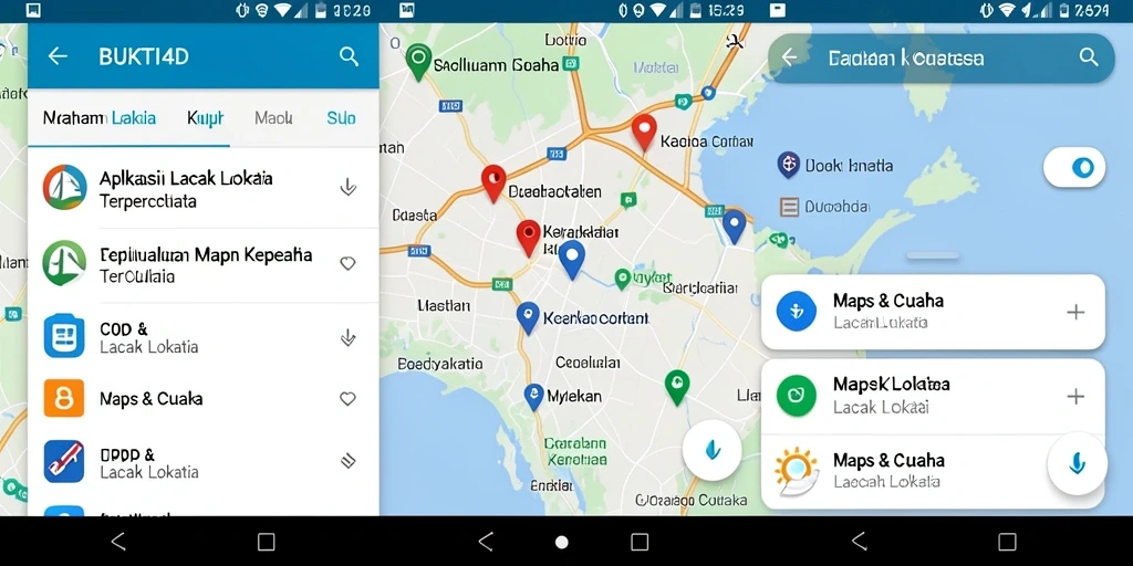 Tampilan antarmuka BUKTI4D saat melacak lokasi pengguna.