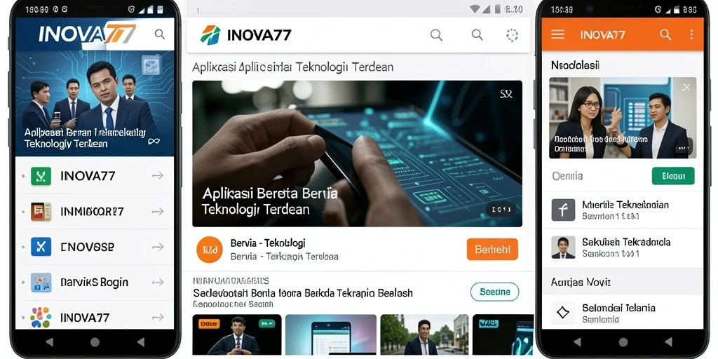Tampilan antarmuka INOVA77 yang modern dan fungsional.