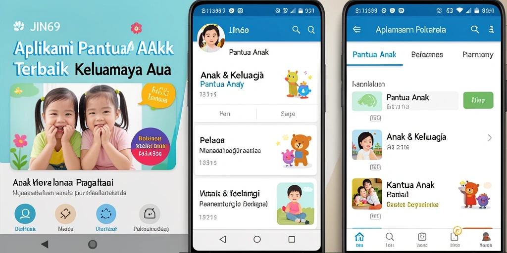 Tampilan antarmuka intuitif aplikasi Pantau Anak JIN69.