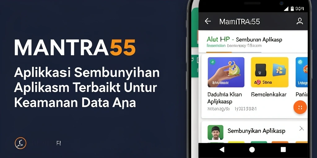 Tampilan antarmuka MANTRA55 untuk menyembunyikan aplikasi dengan mudah.