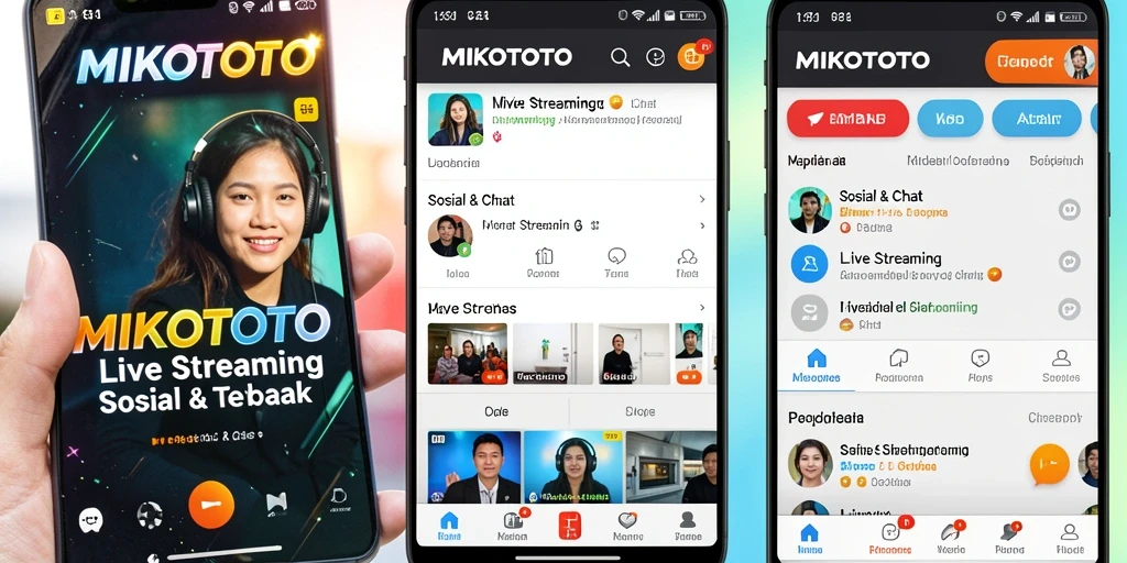 Tampilan antarmuka MIKOTOTO untuk Live Streaming yang interaktif.