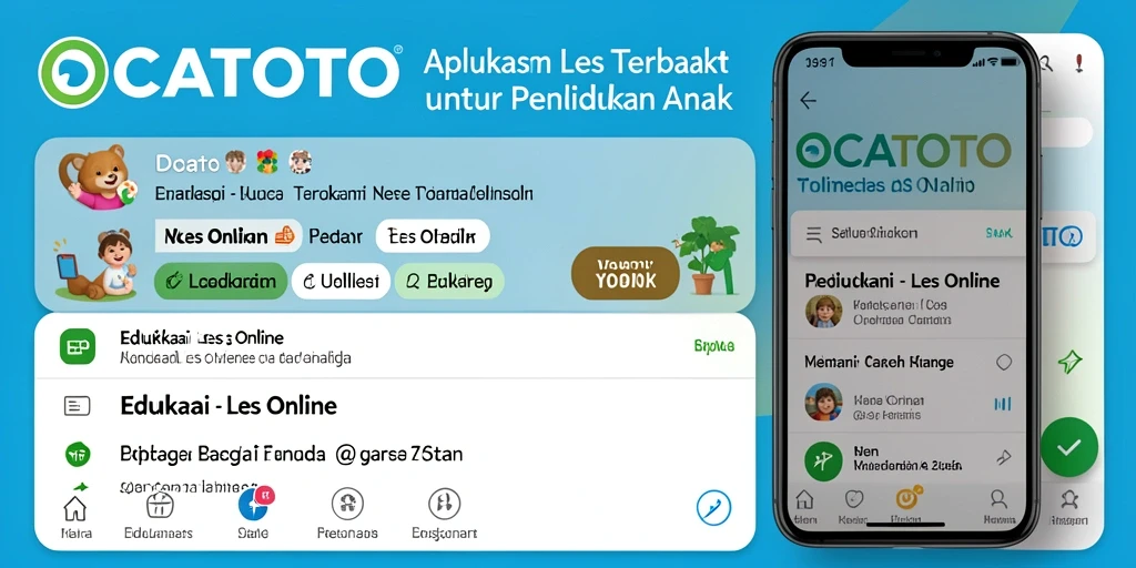 Antarmuka interaktif OCATOTO untuk pengalaman Les Online yang menyenangkan.