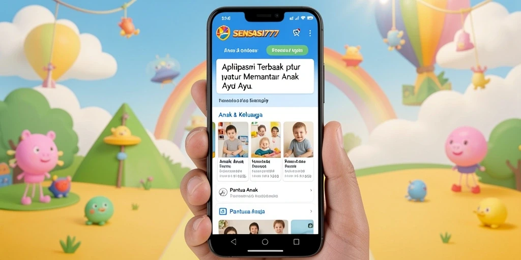 Antarmuka SENSASI777 yang intuitif dan mudah digunakan untuk pantau anak.