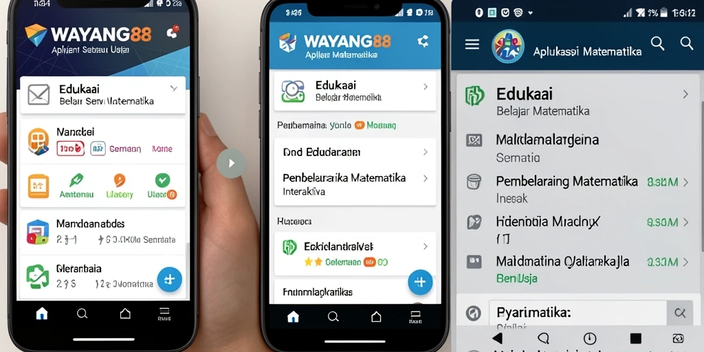Tampilan antarmuka aplikasi WAYANG88 yang menarik dan interaktif.