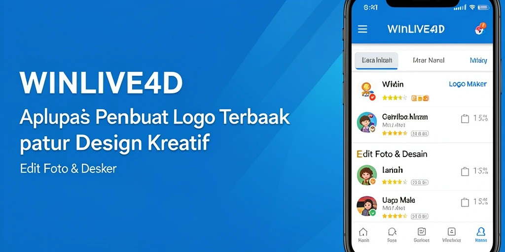 Tampilan antarmuka WINLIVE4D yang menarik dan mudah digunakan.